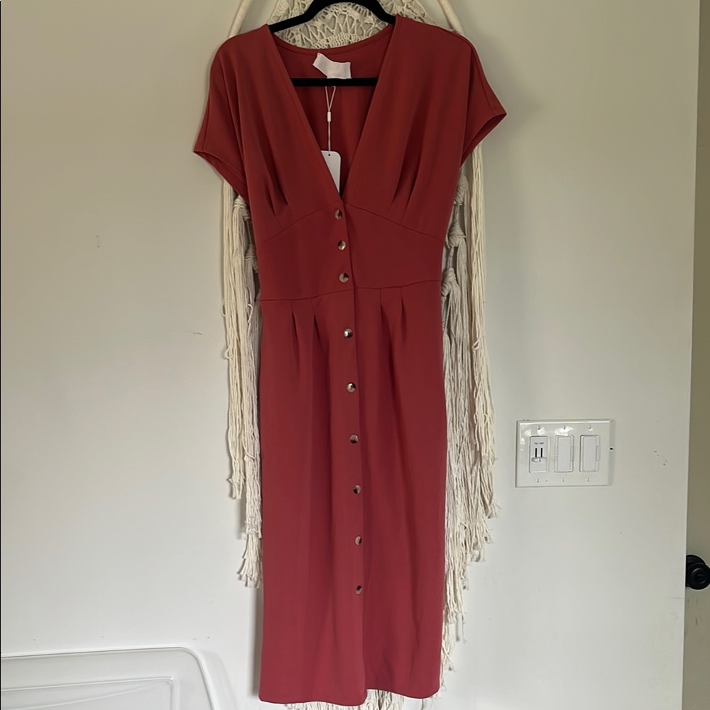 Elegant Button-Down Dress